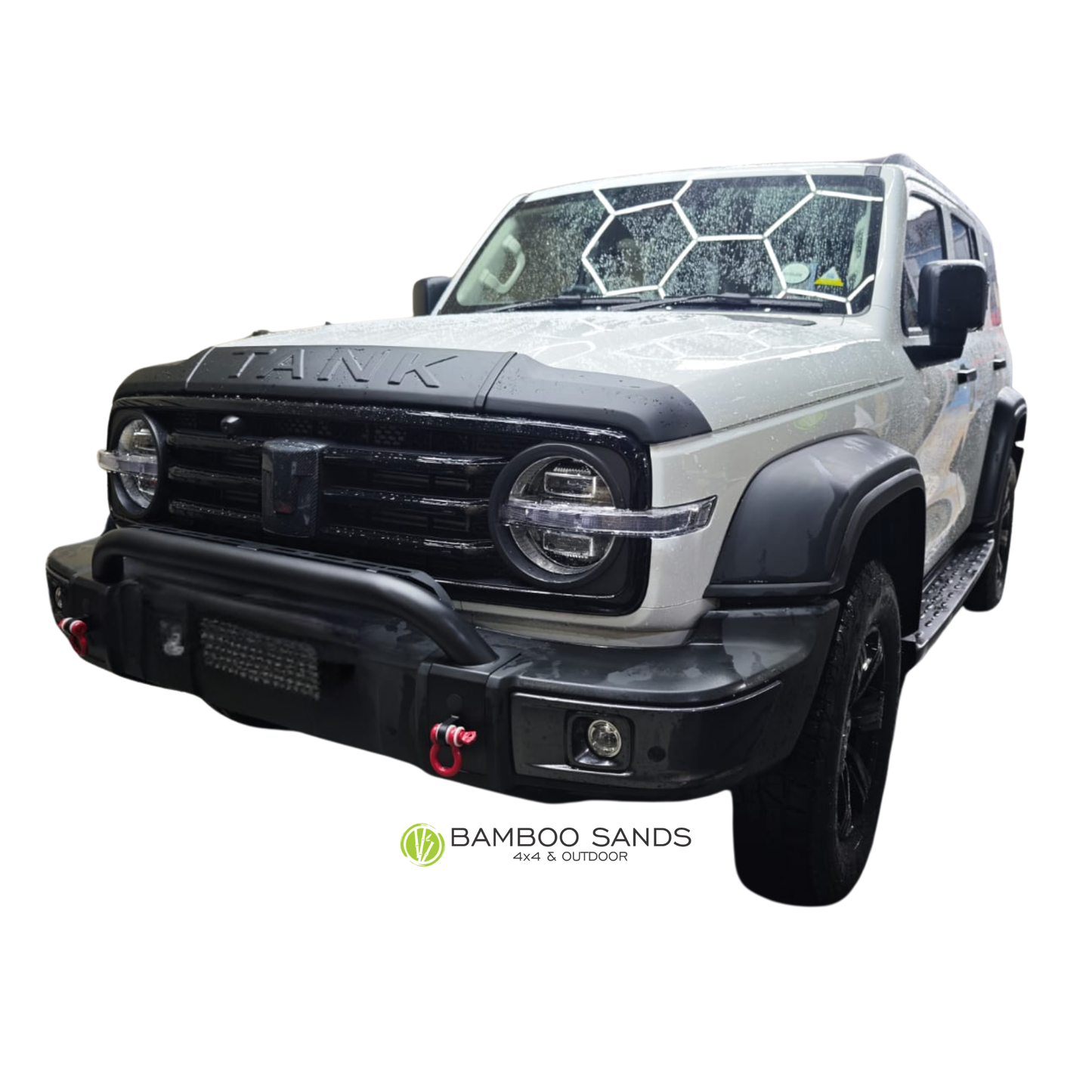 GWM Tank 300 Nudge Bar Compatible on OEM Bumper