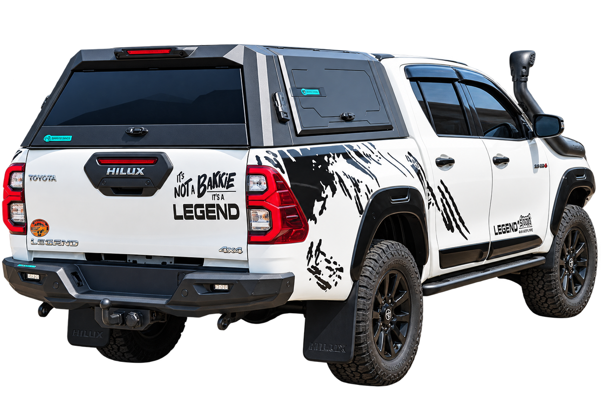 TOYOTA HILUX GD-6 SLIMLINE SILVER FOX REAR REPLACEMENT BUMPER WITH INTEGRATED TOW BAR