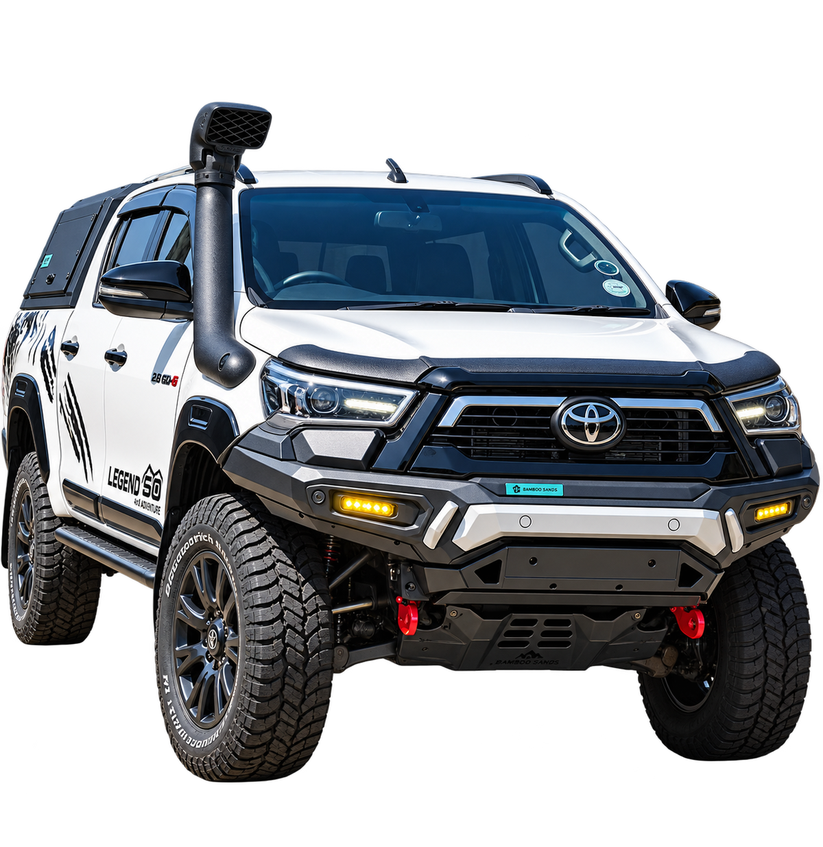 TOYOTA HILUX GD-6 SLIMLINE SILVER FOX FRONT REPLACEMENT BUMPER (BIKINI)