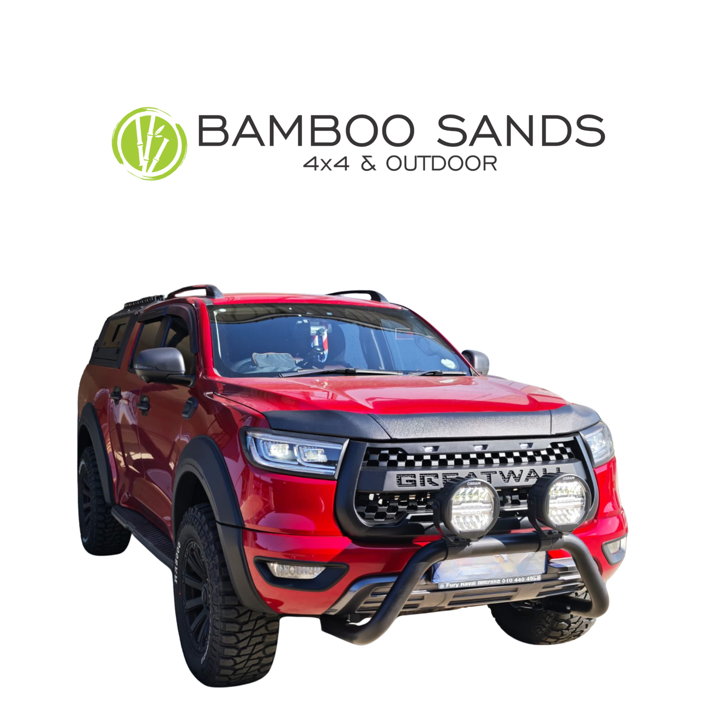 GWM P300/P Series Black Stick on Roof Rails