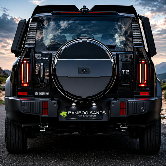 Jetour T2 Spare Wheel Cover - Metal Ring Gloss