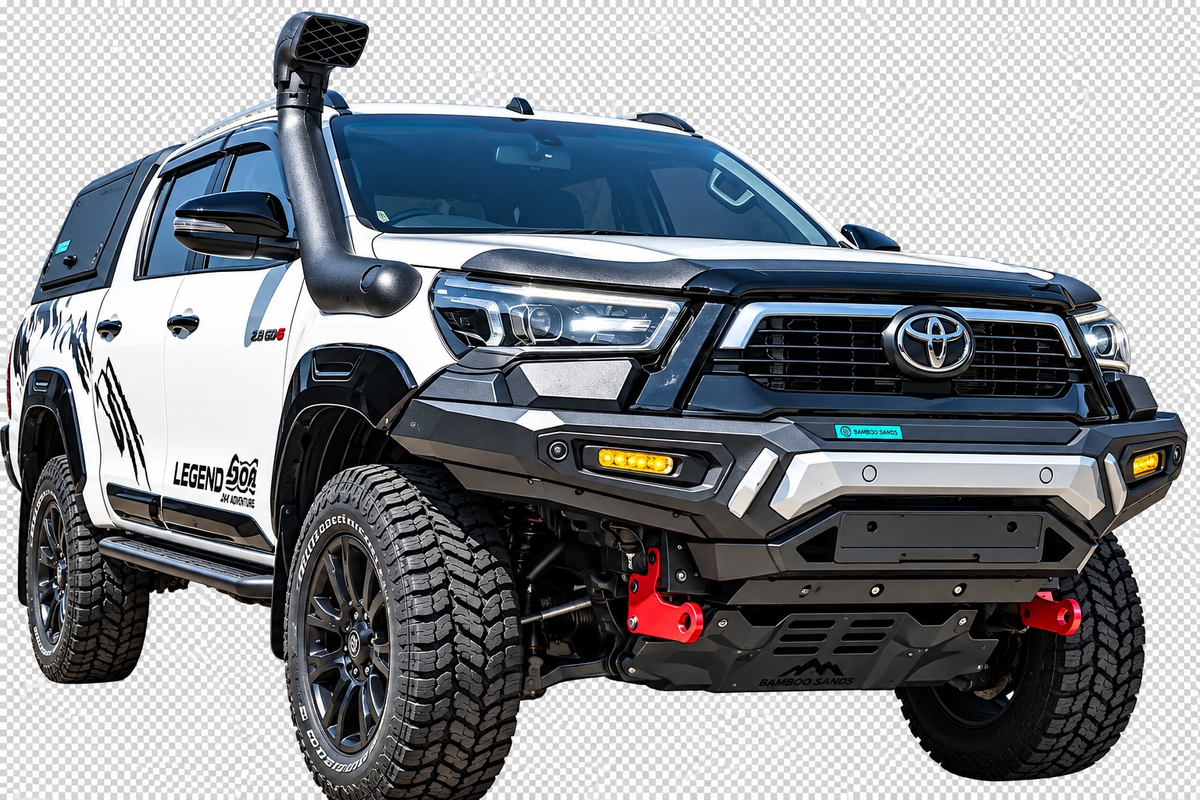 TOYOTA HILUX GD-6 SLIMLINE SILVER FOX FRONT REPLACEMENT BUMPER (BIKINI)
