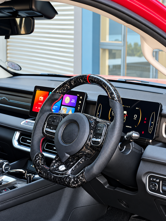 GWM P-SERIES FORGED CARBON FIBRE STEERING WHEEL