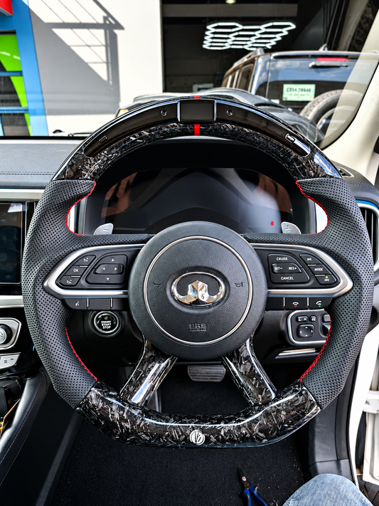 P-SERIES FORGED CARBON STEERING WHEEL WITH LED