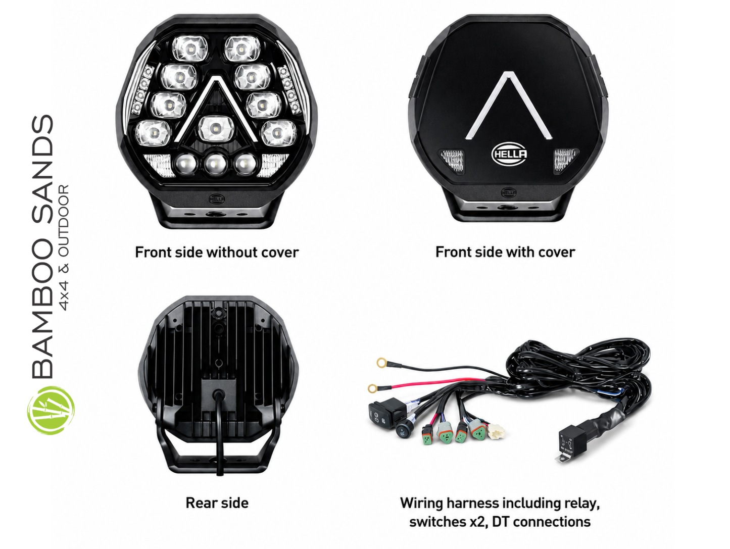 Hella Antares 9" Spotlights